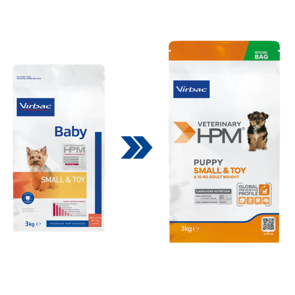 Transição Imagem Baby Dog ST para Puppy ST